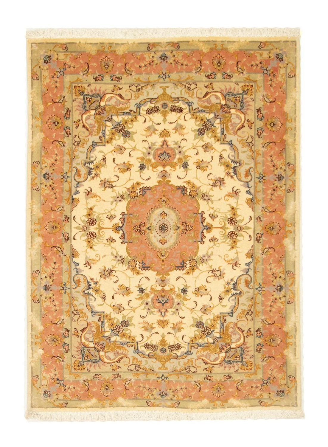 Tappeto Persero - Tabriz - Premio - 140 x 104 cm - beige