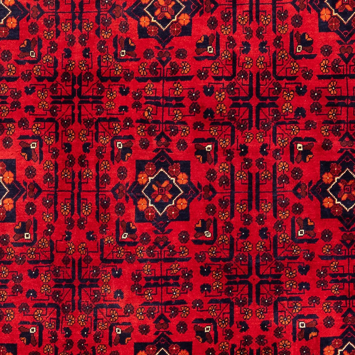 Tappeto afgano - Kunduz - 301 x 205 cm - rosso scuro