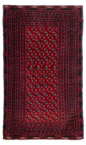 Tappeto Belutsch - 186 x 119 cm - rosso scuro