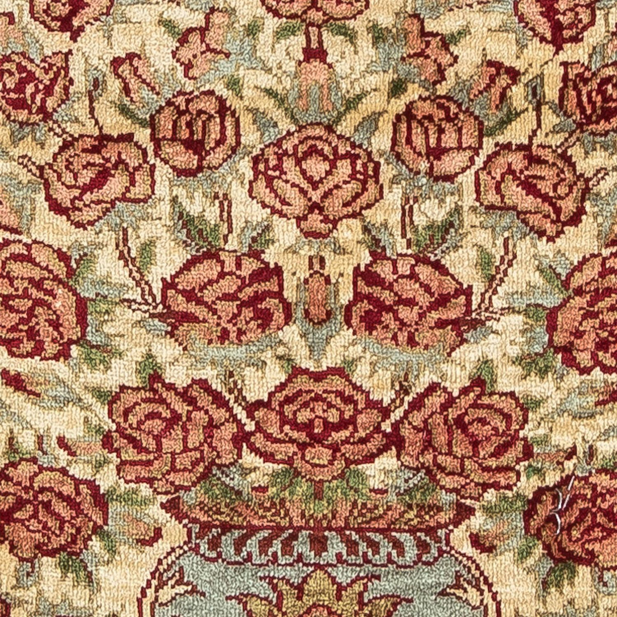 Tappeto di seta - Ghom seta - Premio - 41 x 31 cm - beige