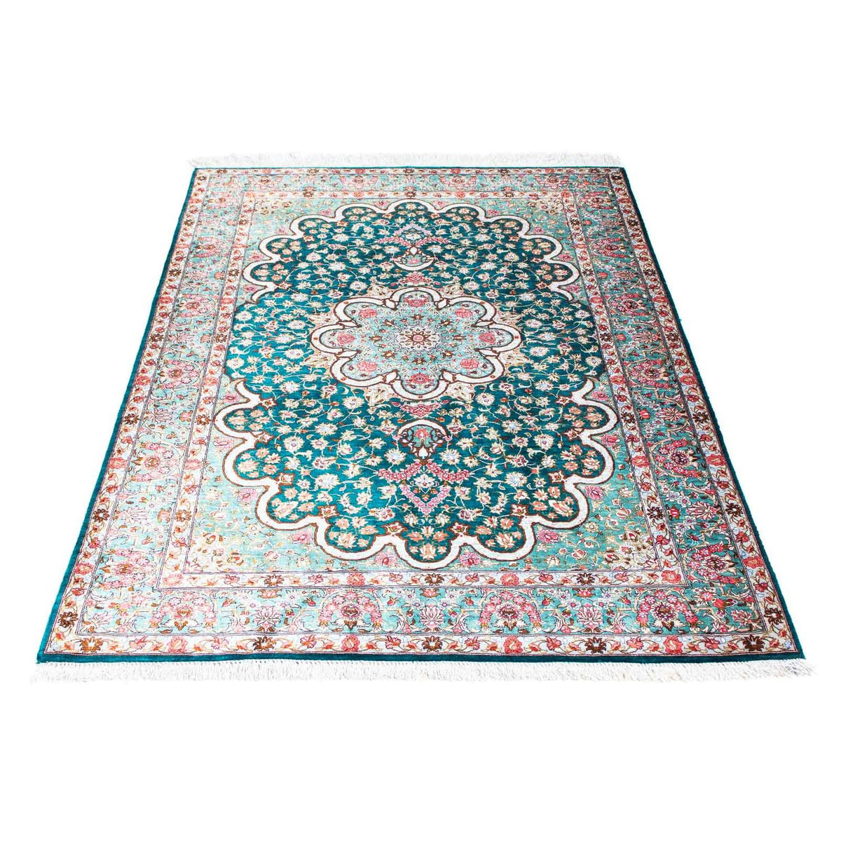 Tappeto Persero - Ghom - 152 x 100 cm - verde
