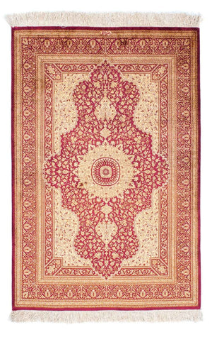 Tappeto Persero - Ghom - 143 x 95 cm - rosso scuro