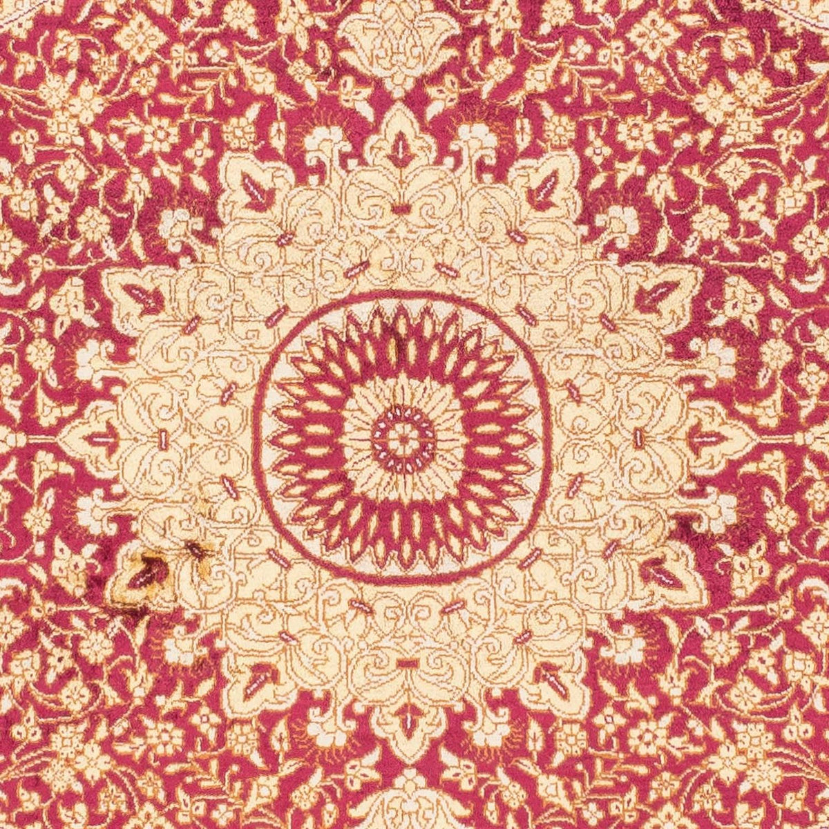 Tappeto Persero - Ghom - 143 x 95 cm - rosso scuro