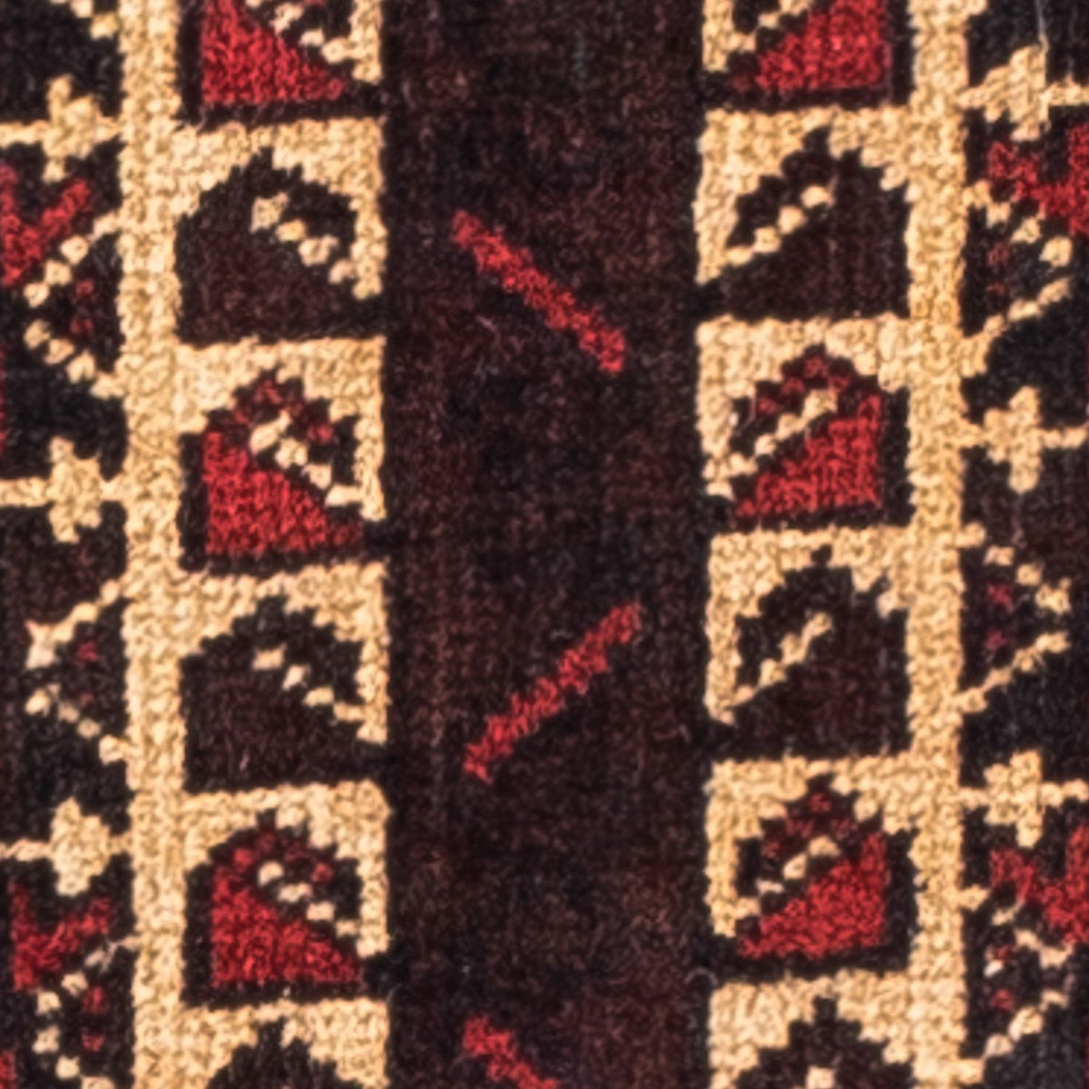 Tappeto Belutsch - 126 x 86 cm - rosso scuro