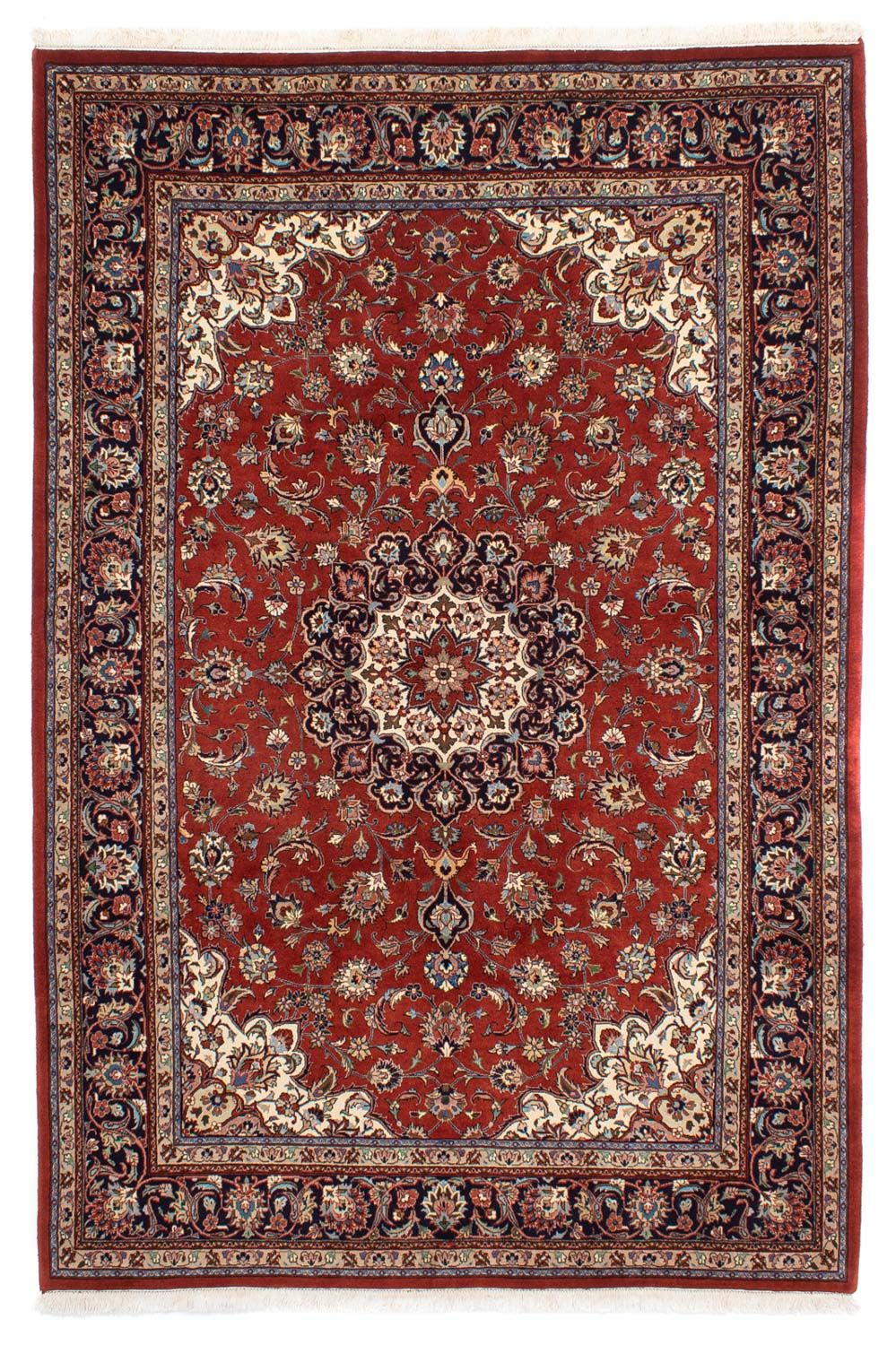 Tappeto Persero - Keshan - 291 x 196 cm - rosso scuro