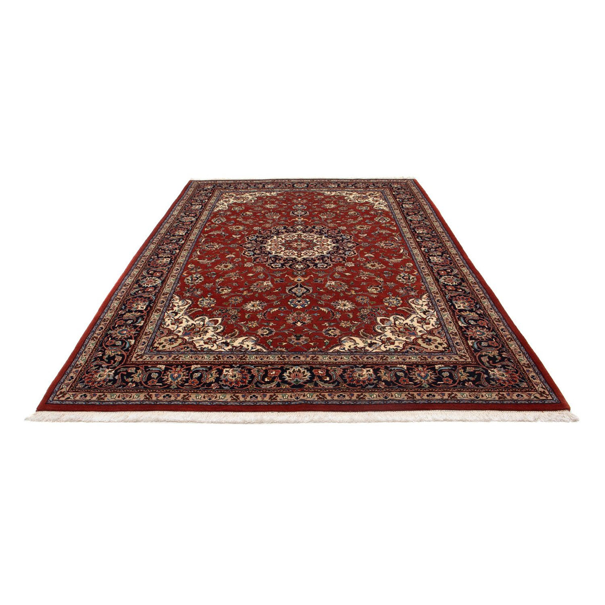 Tappeto Persero - Keshan - 291 x 196 cm - rosso scuro