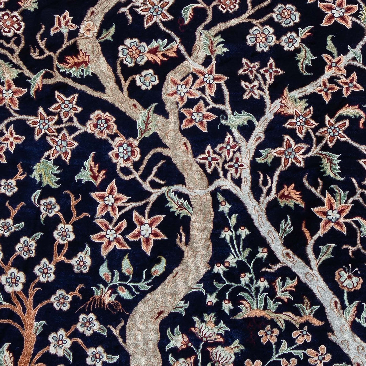 Tappeto Persero - Ghom - 87 x 59 cm - blu scuro