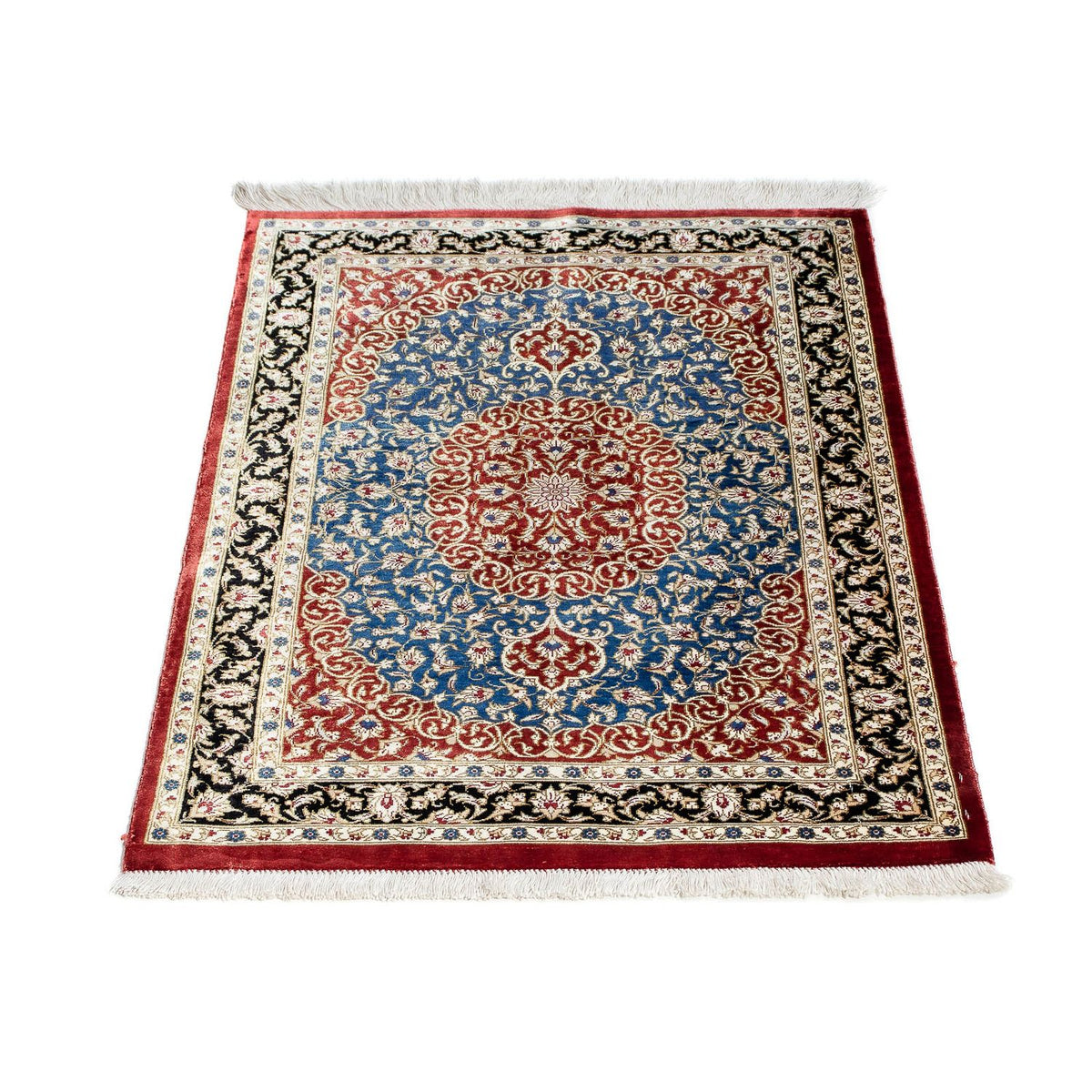 Tappeto Persero - Ghom - 81 x 55 cm - rosso scuro