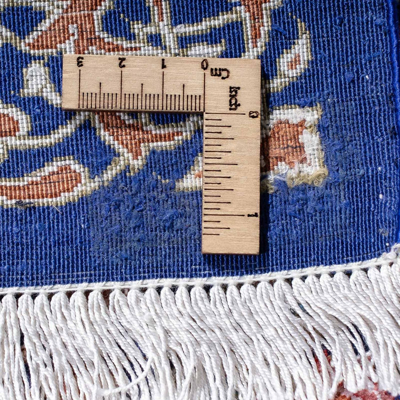 Tappeto Persero - Ghom - 80 x 55 cm - blu scuro