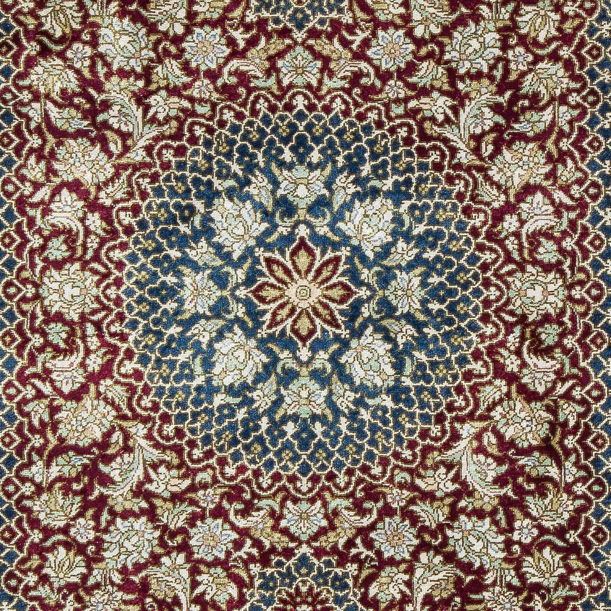 Tappeto Persero - Ghom - 92 x 61 cm - blu scuro