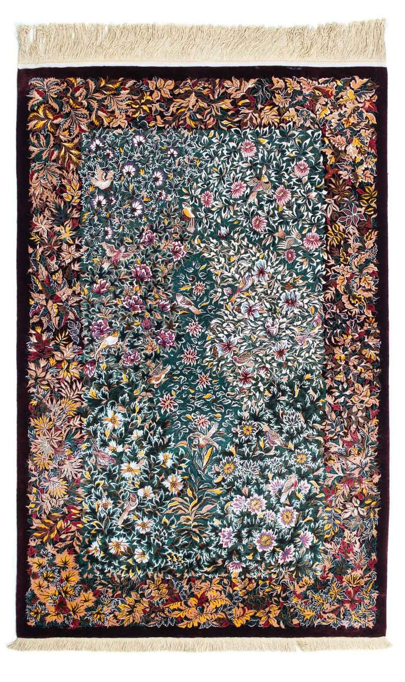 Tappeto Persero - Ghom - 120 x 78 cm - rosso scuro