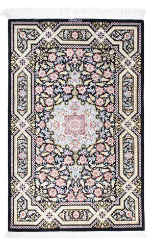 Tappeto Persero - Ghom - 124 x 79 cm - blu scuro