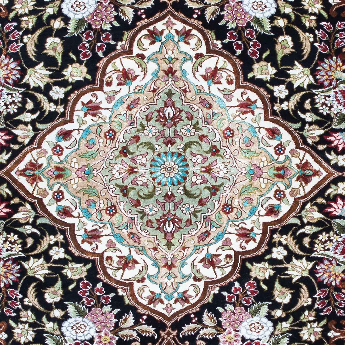 Tappeto Persero - Ghom - 114 x 80 cm - blu scuro