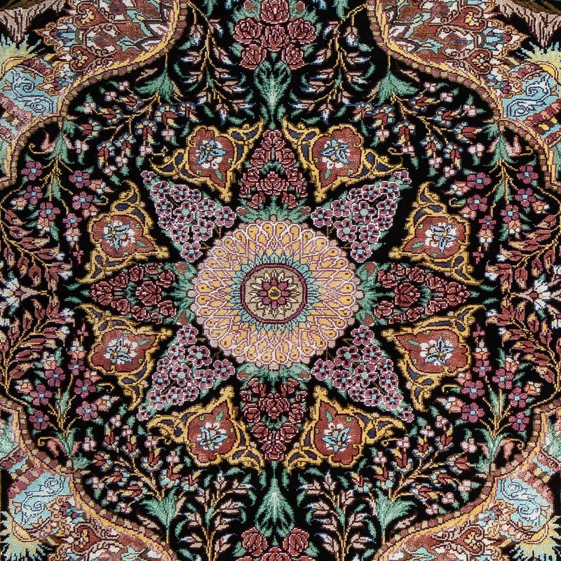 Tappeto Persero - Ghom - 85 x 61 cm - blu scuro