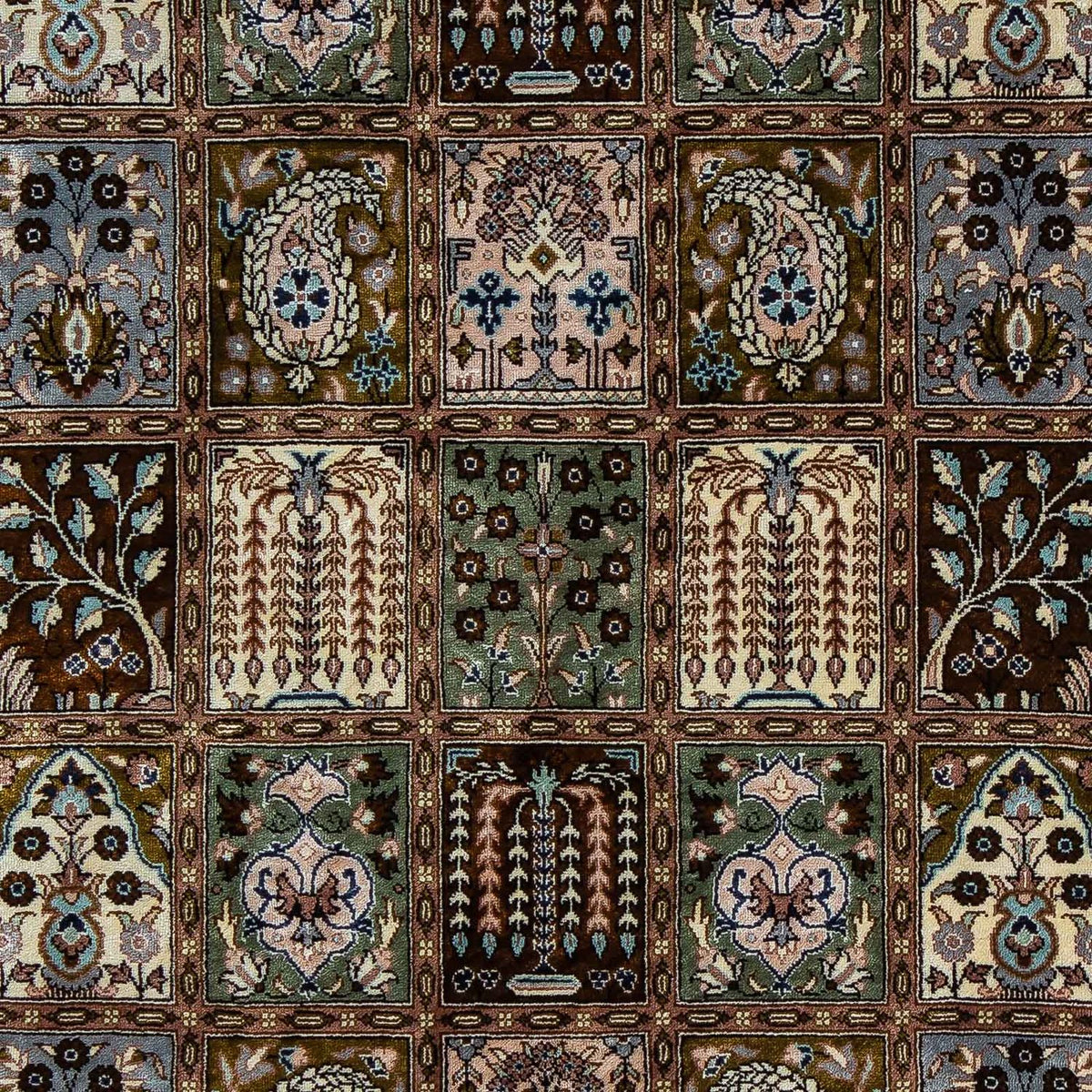 Tappeto Persero - Ghom - 92 x 57 cm - marrone scuro