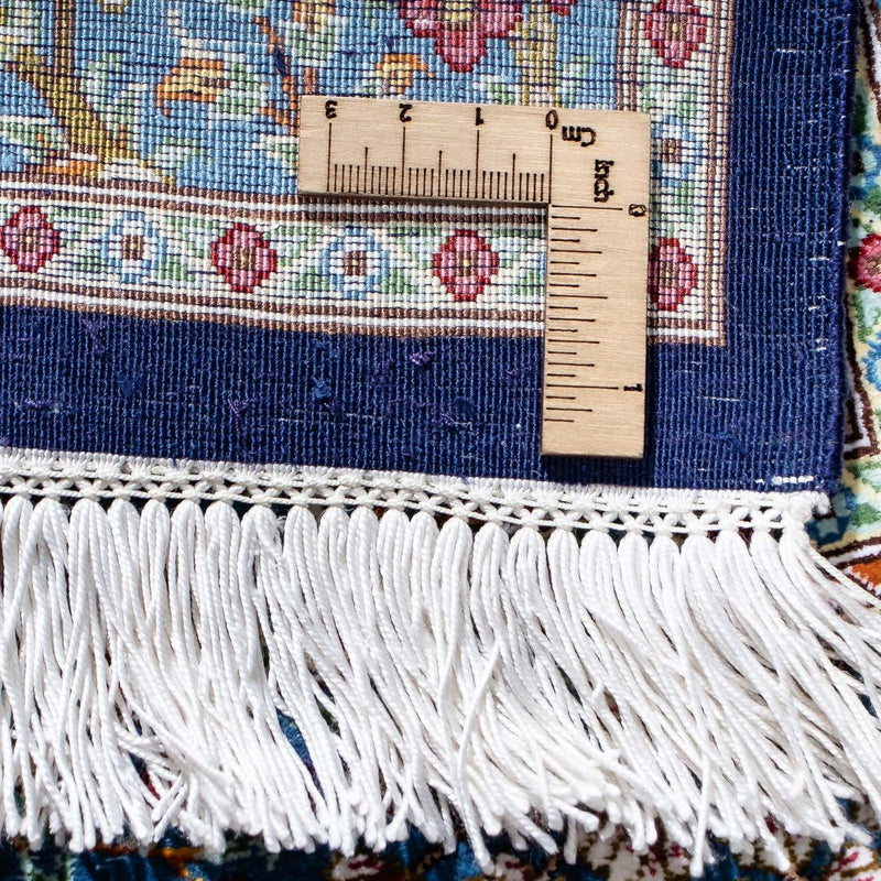 Tappeto Persero - Ghom - 96 x 57 cm - blu scuro