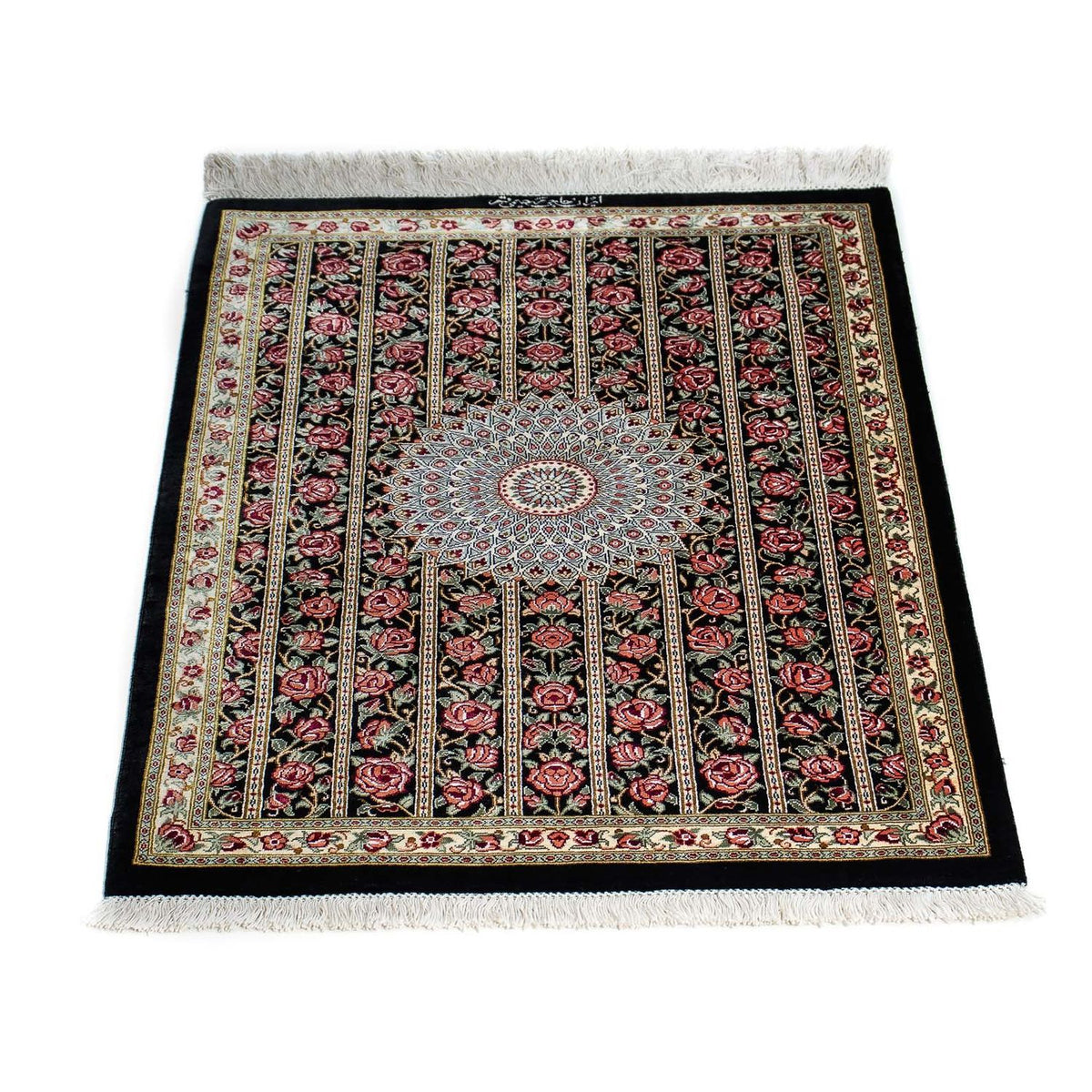 Tappeto Persero - Ghom - 78 x 57 cm - blu scuro
