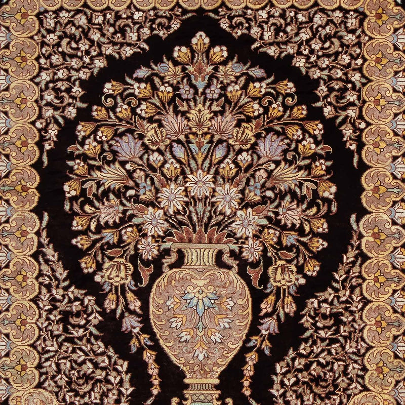 Tappeto Persero - Ghom - 90 x 61 cm - blu scuro