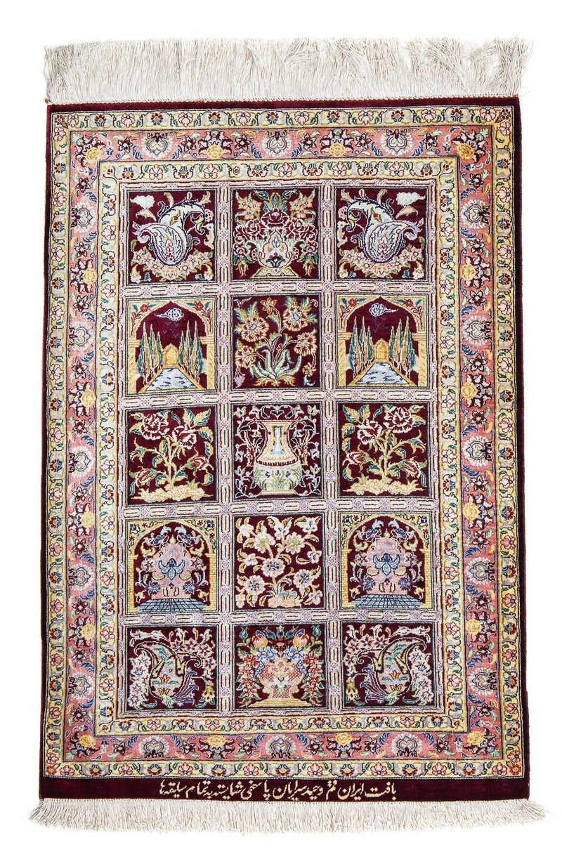 Tappeto Persero - Ghom - 86 x 60 cm - multicolore
