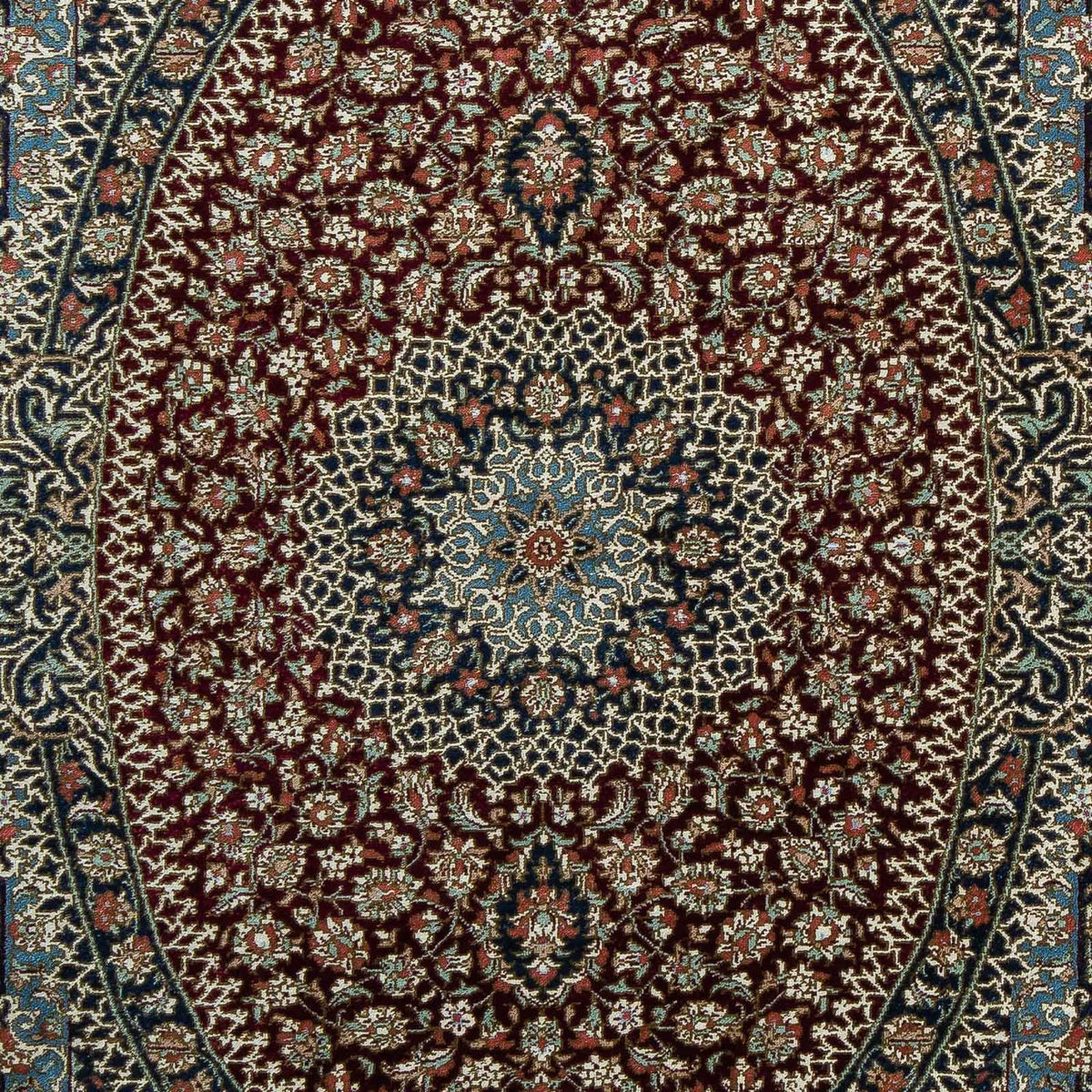 Tappeto Persero - Ghom - 89 x 59 cm - blu scuro