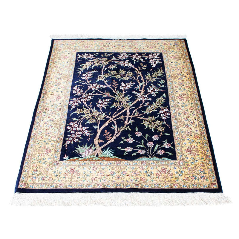 Tappeto Persero - Ghom - 119 x 80 cm - blu scuro