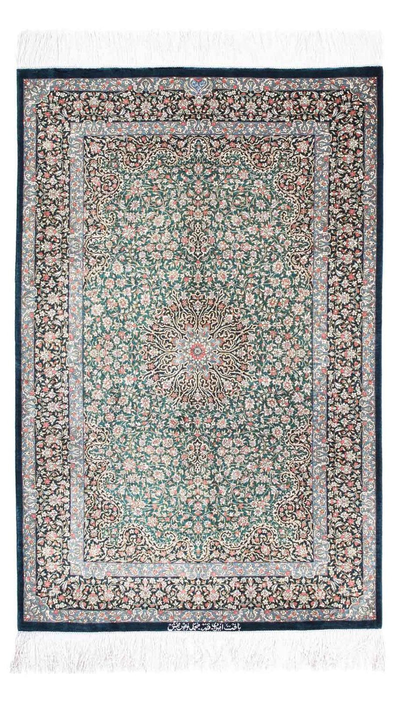 Tappeto Persero - Ghom - 119 x 77 cm - blu scuro