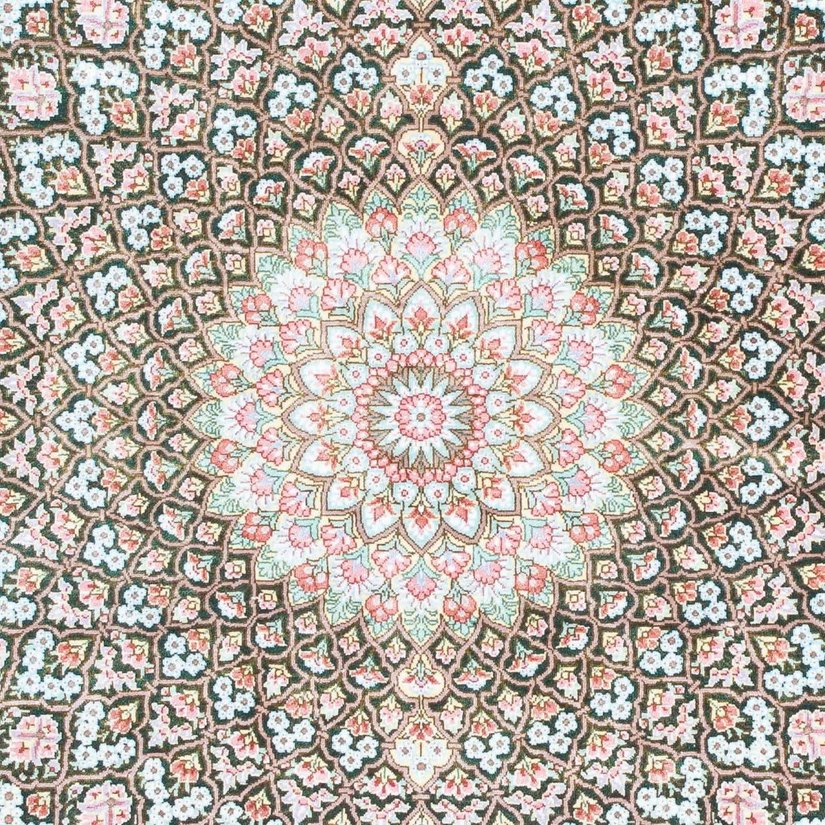 Tappeto Persero - Ghom - 128 x 83 cm - verde