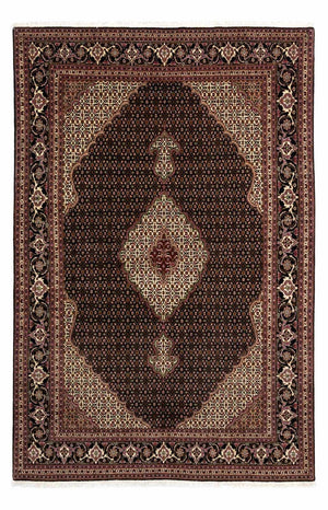 Tappeto Persero - Tabriz - Reale - 298 x 207 cm - blu scuro