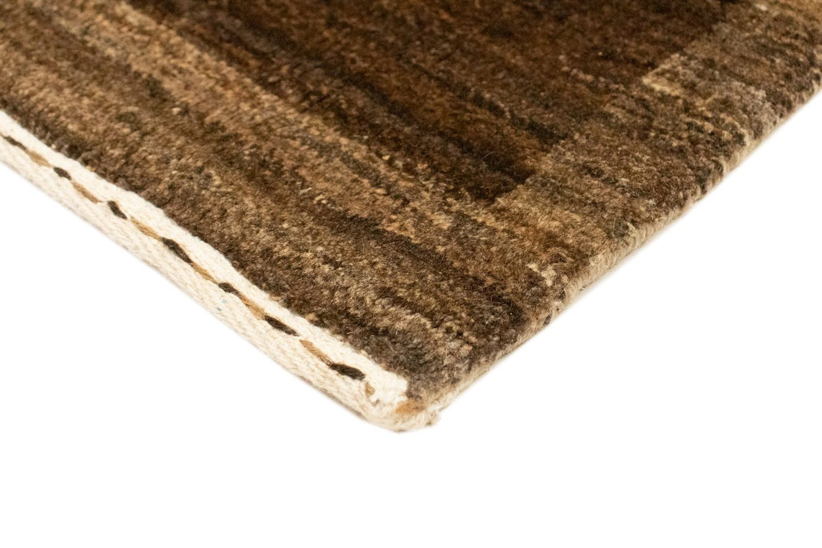 Tappeto Gabbeh - Indus - 88 x 58 cm - marrone scuro
