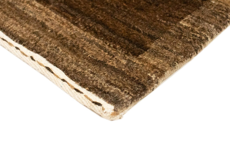 Tappeto Gabbeh - Indus - 88 x 58 cm - marrone scuro