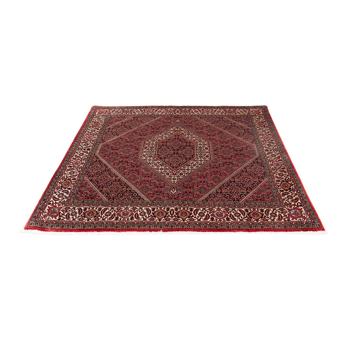 Tappeto Persero - Bidjar quadrato - 152 x 148 cm - rosso scuro
