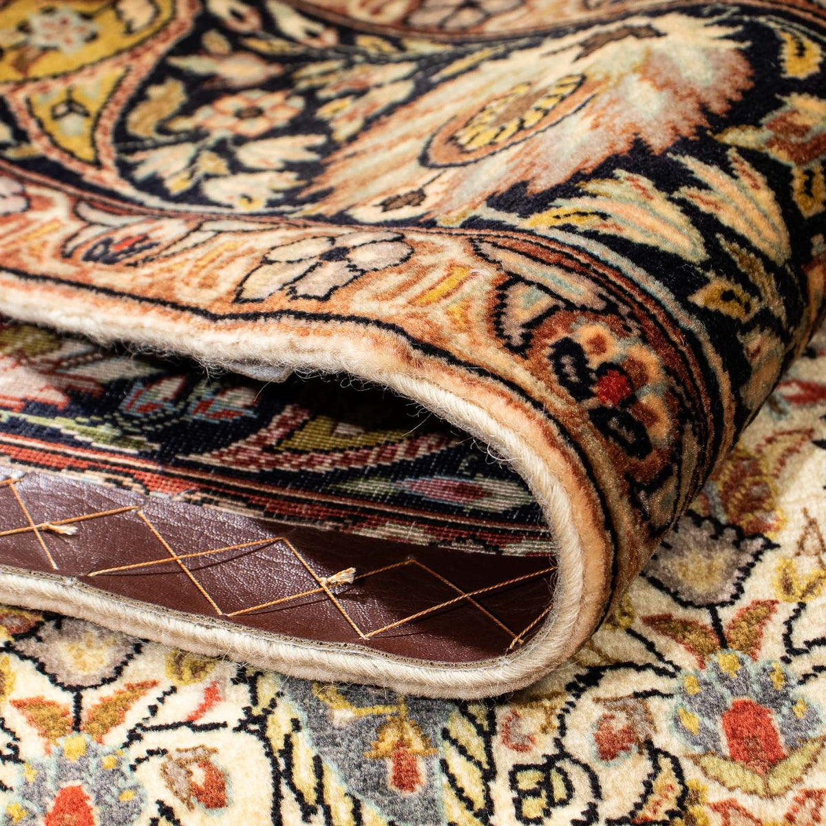 Tappeto di seta - Ghom seta - Premio - 195 x 135 cm - beige chiaro