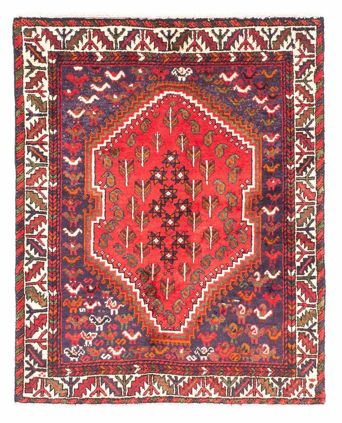 Tappeto Persero - Nomade - 139 x 111 cm - rosso scuro