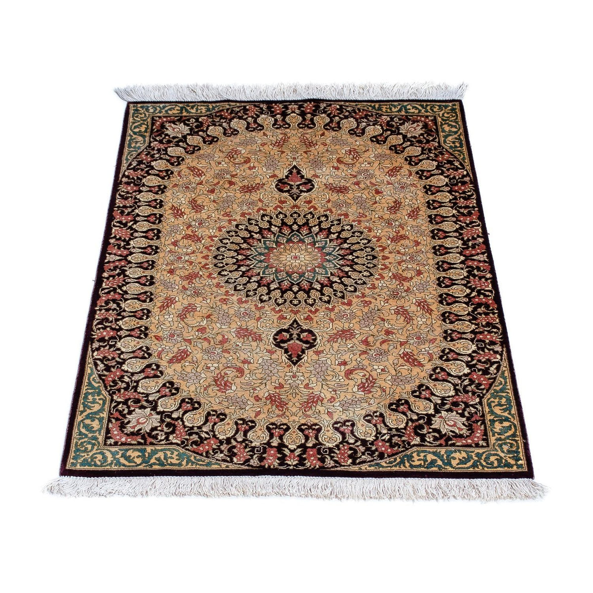 Tappeto Persero - Ghom - 90 x 59 cm - marrone