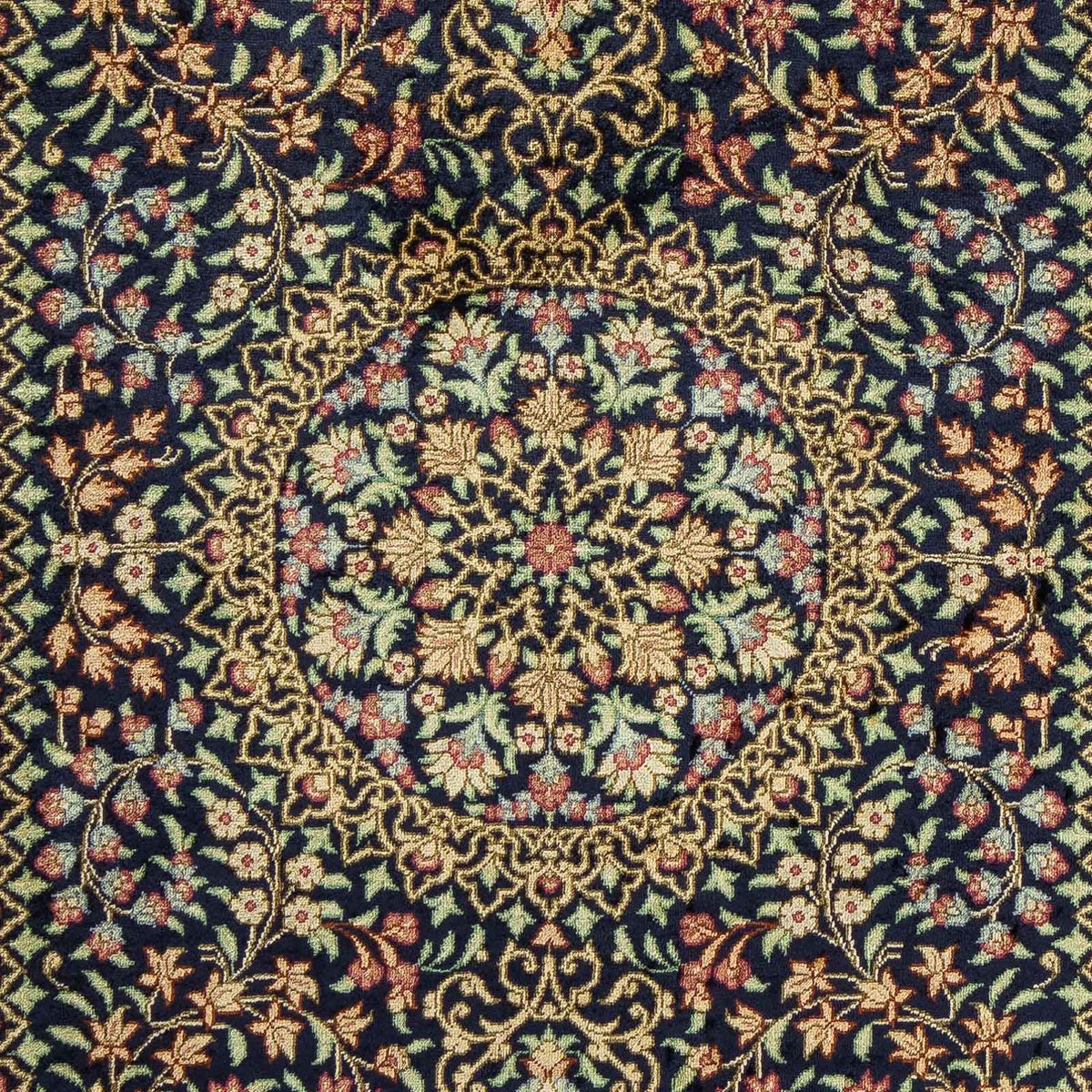 Tappeto Persero - Ghom - 91 x 61 cm - blu scuro