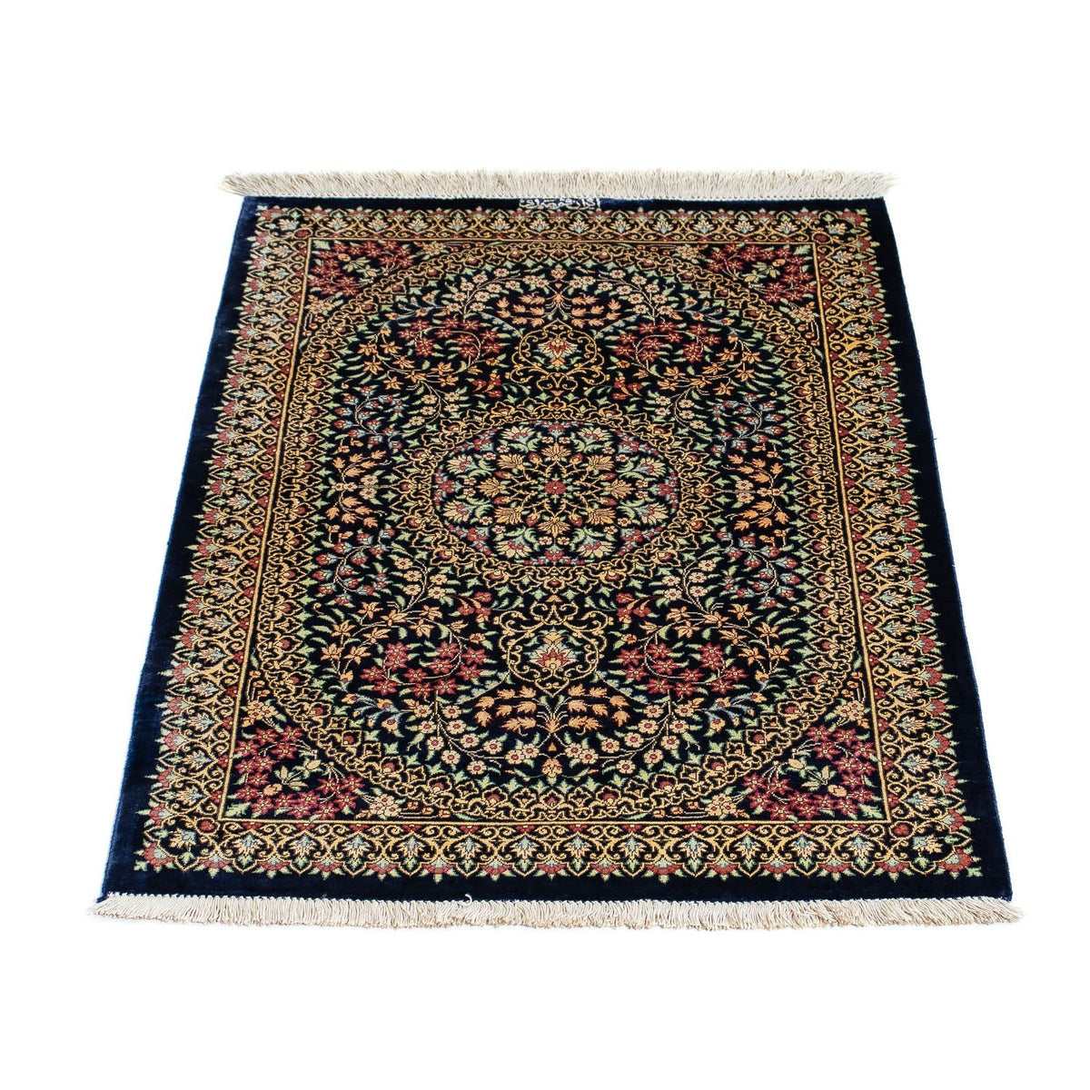 Tappeto Persero - Ghom - 91 x 61 cm - blu scuro