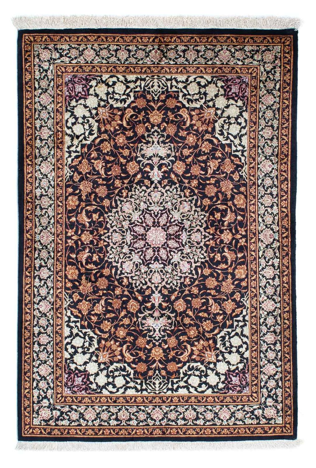 Tappeto Persero - Ghom - 149 x 100 cm - blu scuro
