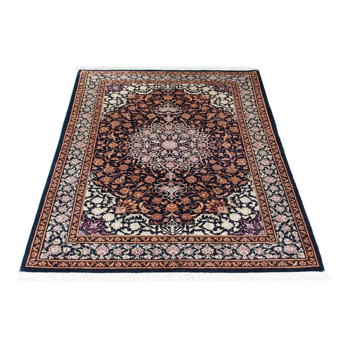 Tappeto Persero - Ghom - 149 x 100 cm - blu scuro
