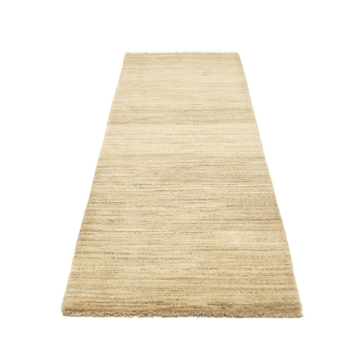 Tappeto corsia Tappeto Gabbeh - Indus - 254 x 78 cm - beige