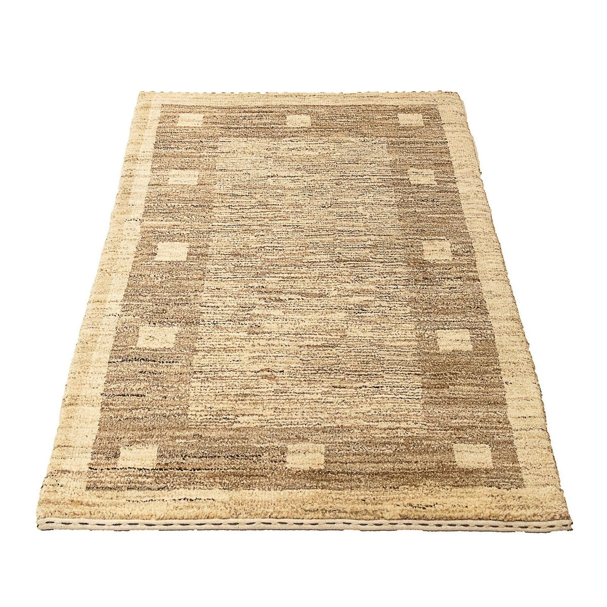 Tappeto Gabbeh - Indus - 126 x 77 cm - marrone chiaro