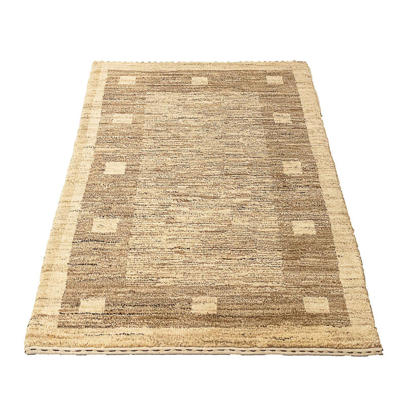 Tappeto Gabbeh - Indus - 126 x 77 cm - marrone chiaro