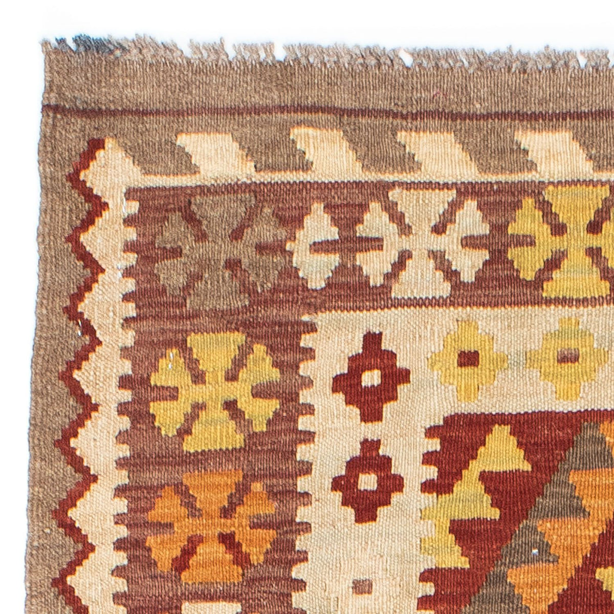 Tappeto corsia Tappeto Kelim - Orientale - 198 x 78 cm - beige