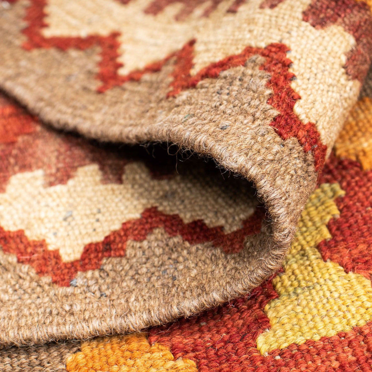 Tappeto corsia Tappeto Kelim - Orientale - 198 x 78 cm - beige