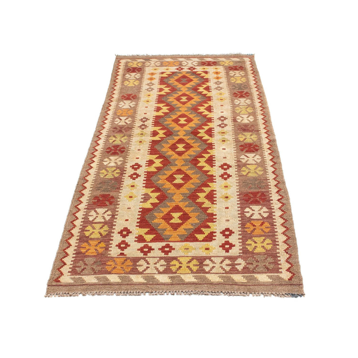 Tappeto corsia Tappeto Kelim - Orientale - 198 x 78 cm - beige