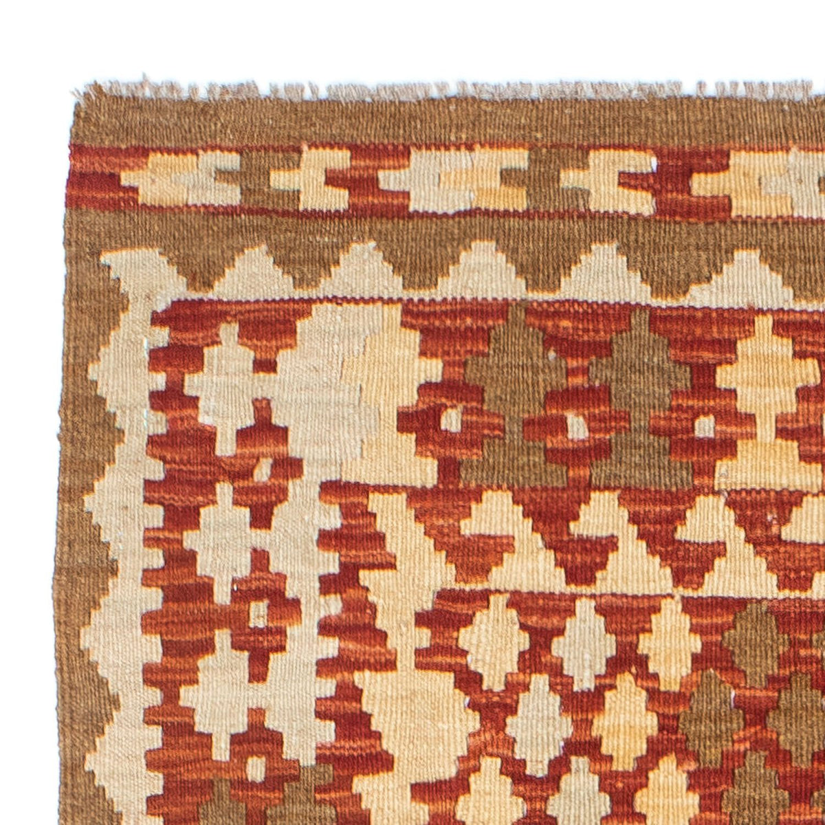Tappeto corsia Tappeto Kelim - Orientale - 197 x 79 cm - beige