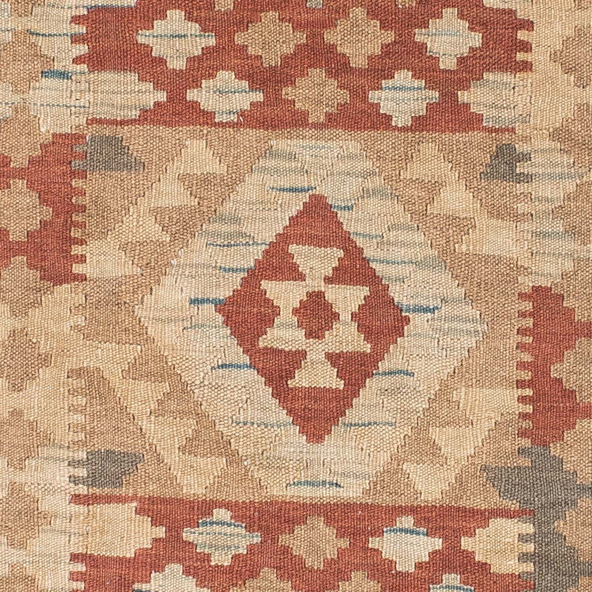 Tappeto corsia Tappeto Kelim - Orientale - 212 x 79 cm - marrone chiaro
