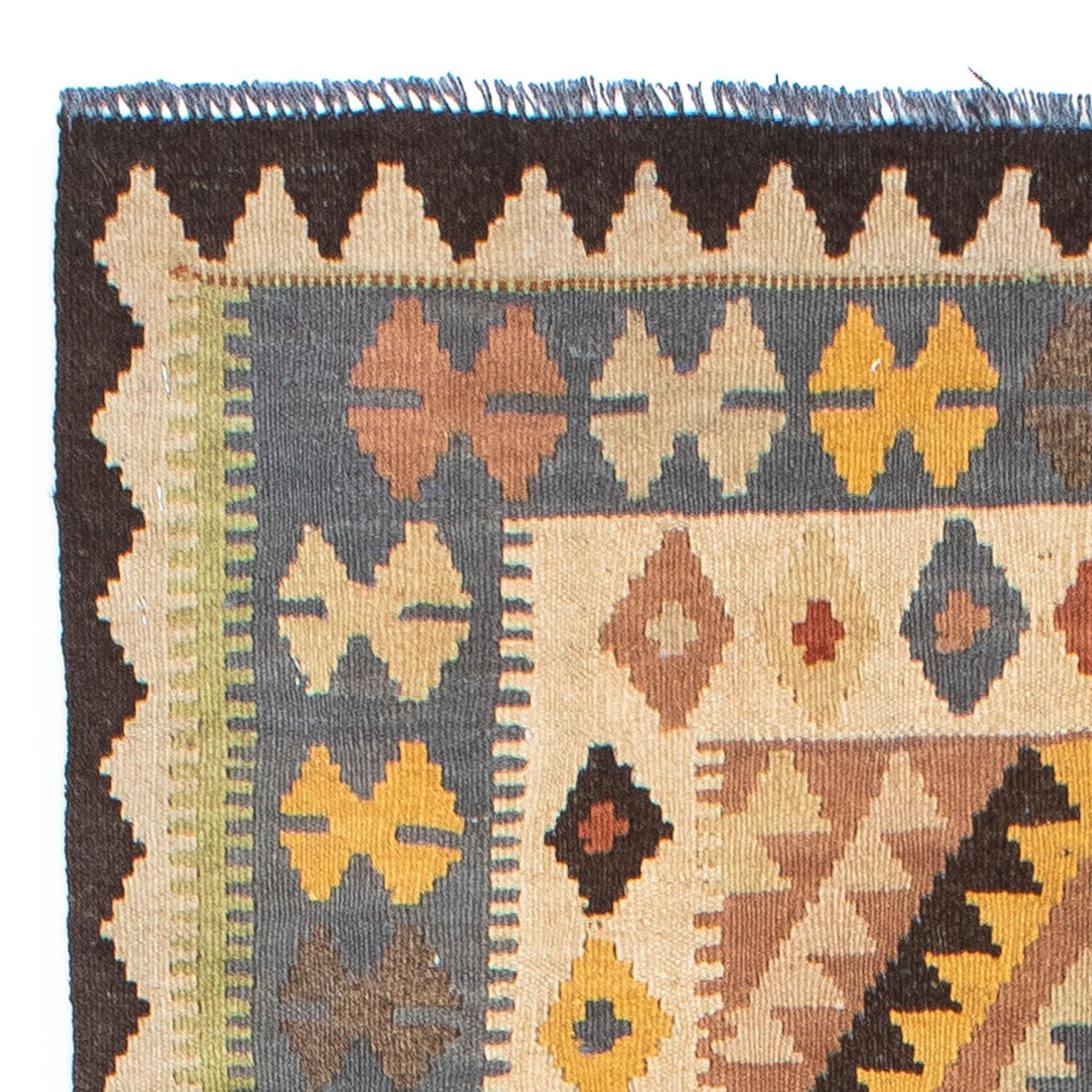 Tappeto corsia Tappeto Kelim - Orientale - 208 x 82 cm - beige