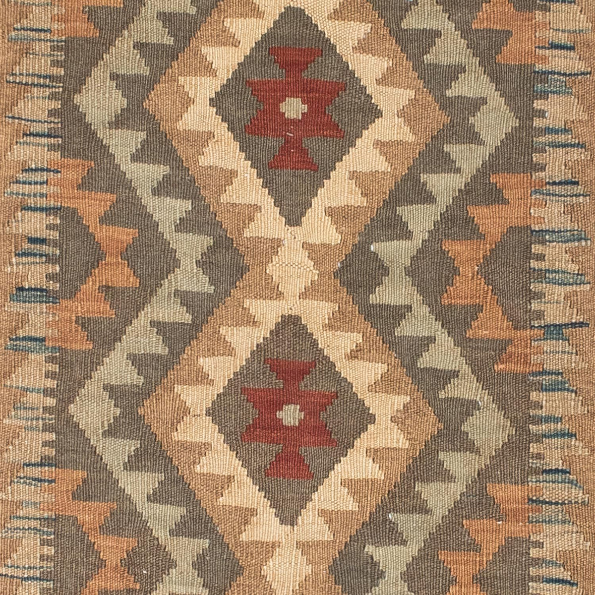 Tappeto corsia Tappeto Kelim - Orientale - 192 x 83 cm - marrone chiaro