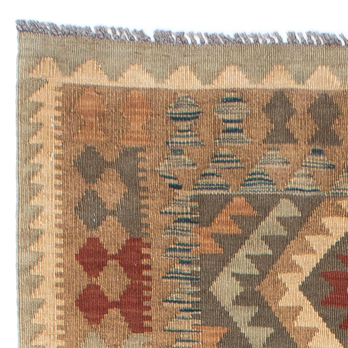 Tappeto corsia Tappeto Kelim - Orientale - 192 x 83 cm - marrone chiaro