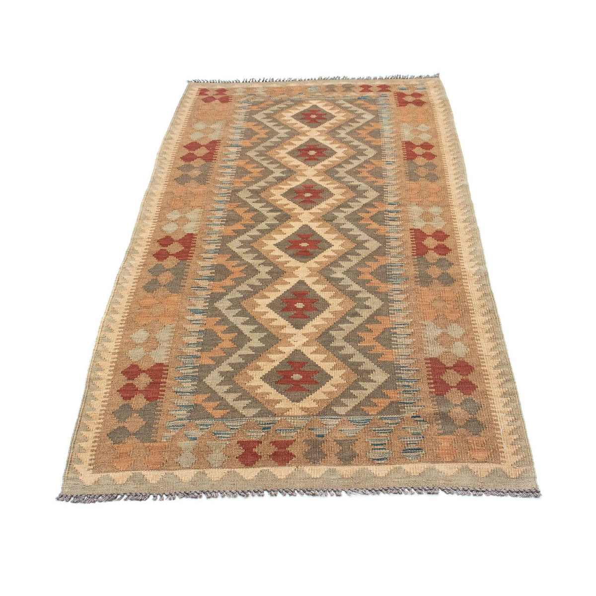 Tappeto corsia Tappeto Kelim - Orientale - 192 x 83 cm - marrone chiaro